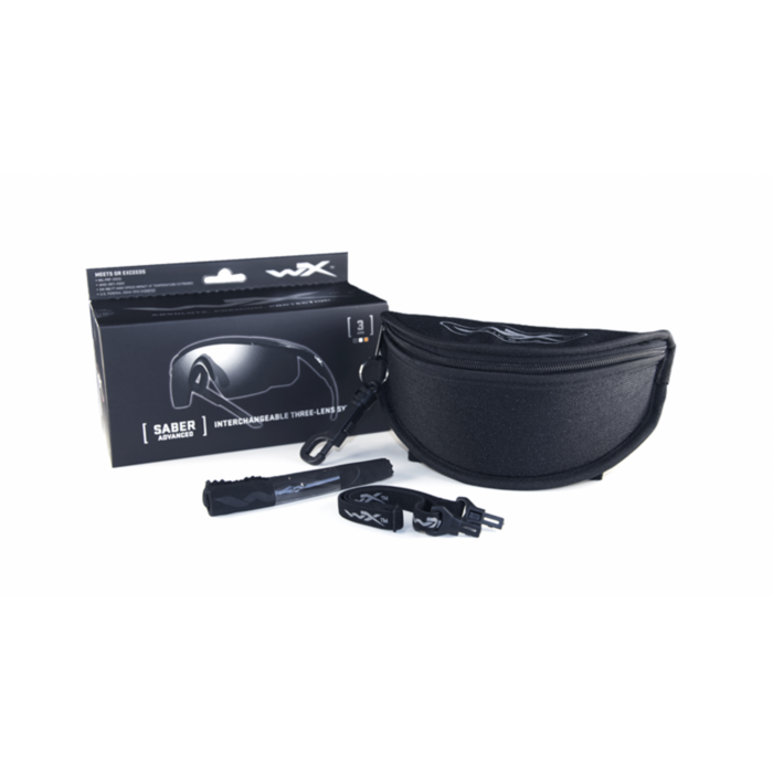 WileyX Saber Advanced - 3 lens kit - Black Frame