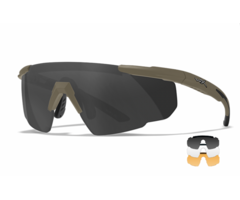 WileyX Saber Advanced - 3 lens kit - Tan Frame