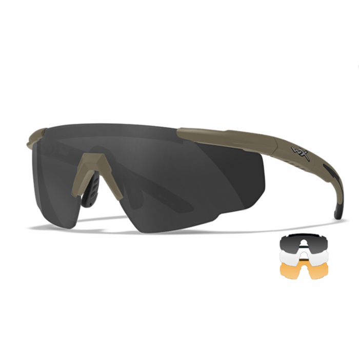 WileyX Saber Advanced - 3 lens kit - Tan Frame