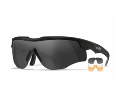 WileyX WX Rogue Comm. - 3 lens kit - Black Frame