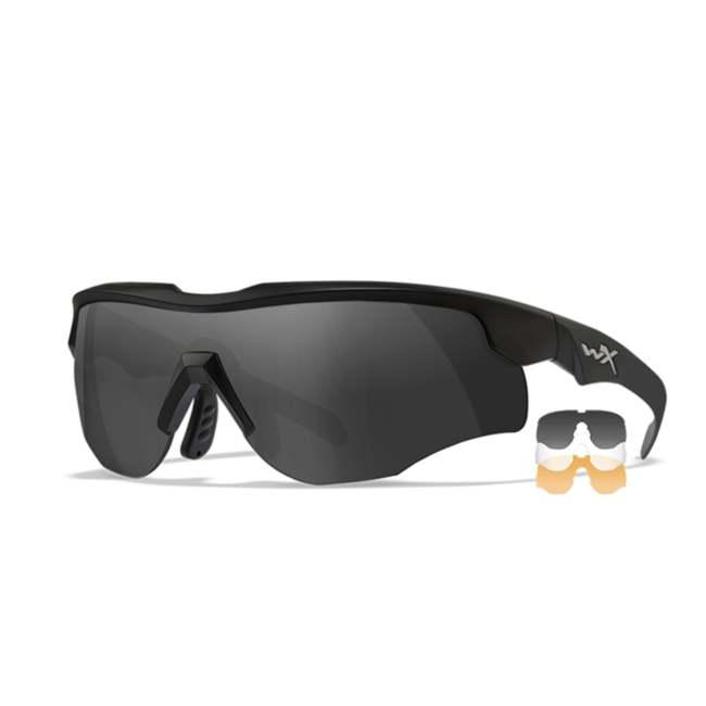 WileyX WX Rogue Comm. - 3 lens kit - Black Frame
