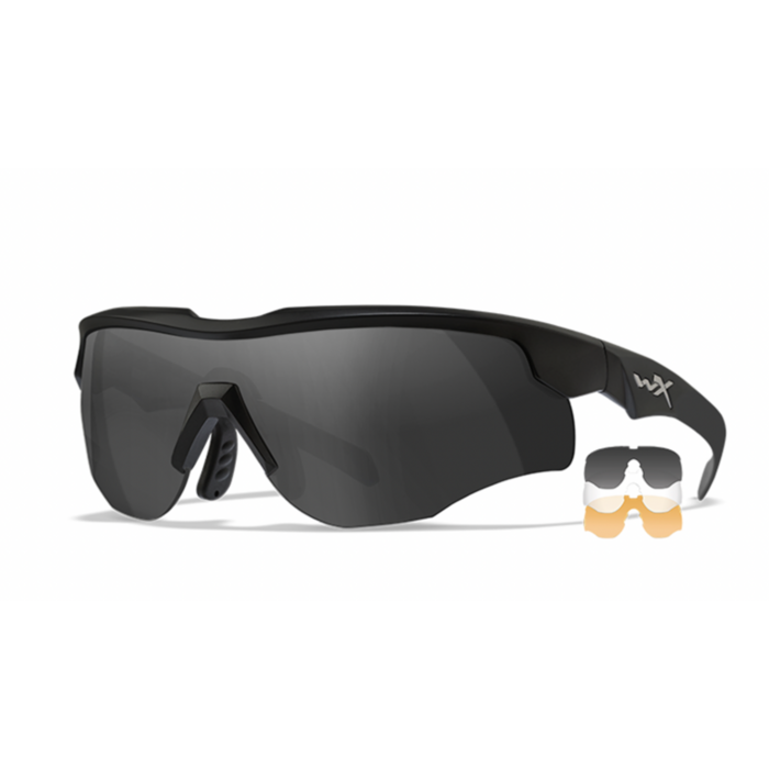 WileyX WX Rogue Comm. - 3 lens kit - Black Frame