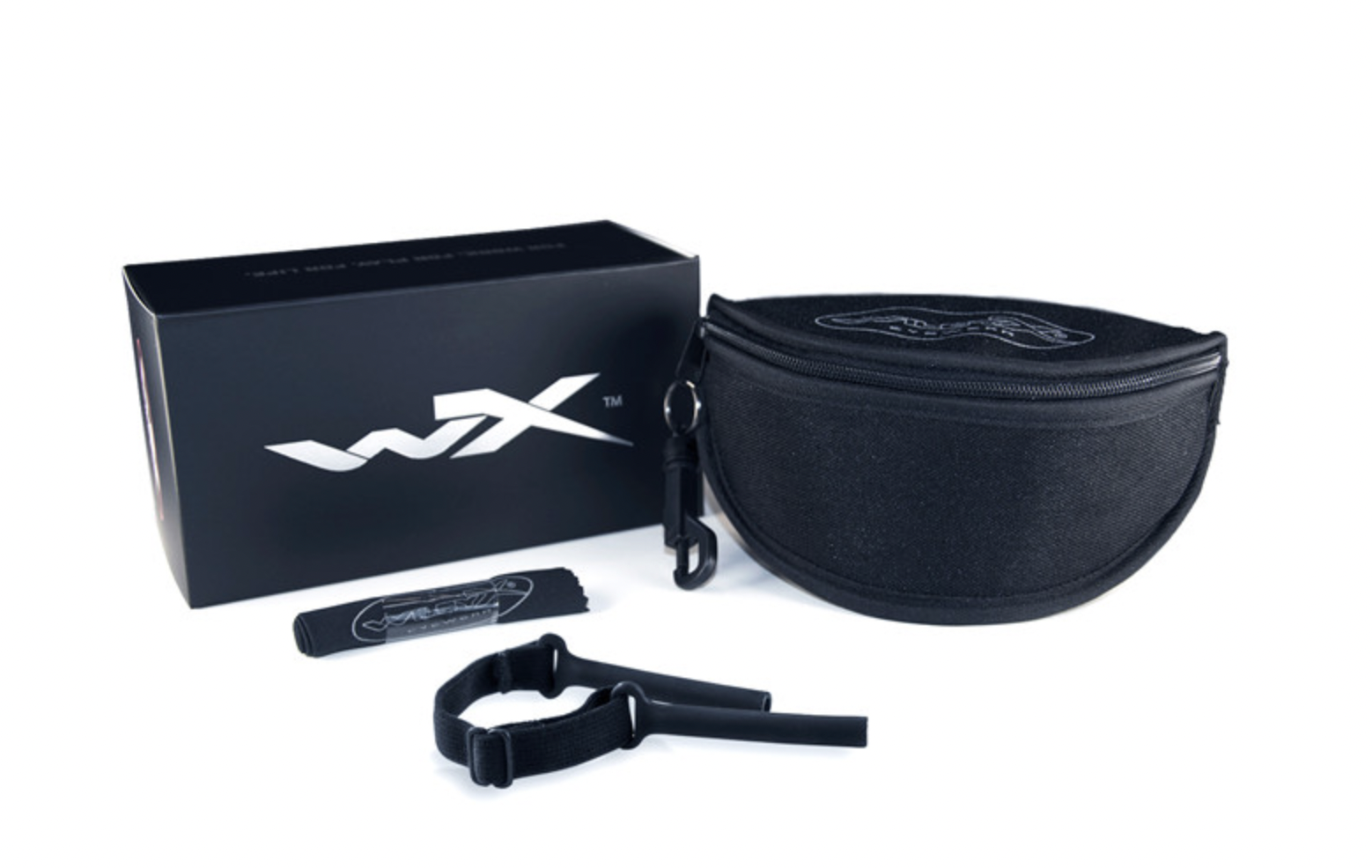 WileyX WX Rogue Comm. - 3 lens kit - Black Frame