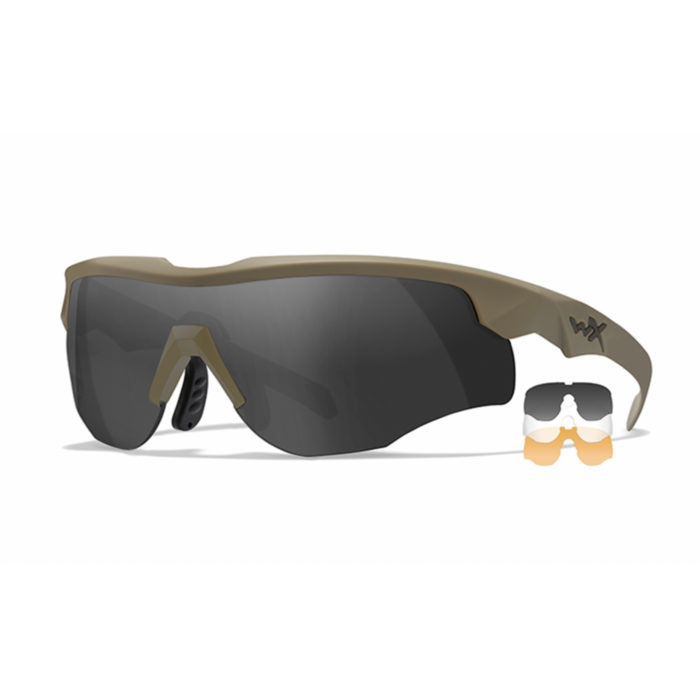 WileyX WX Rogue Comm. - 3 lens kit - Tan Frame