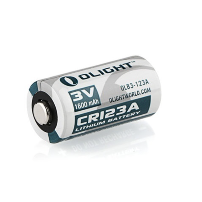Olight CR123A Lithium battery 3V 1600mAh