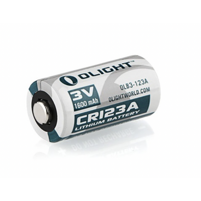Olight CR123A Lithium battery 3V 1600mAh