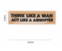 101 Inc. Patch - Think like a man - Tan