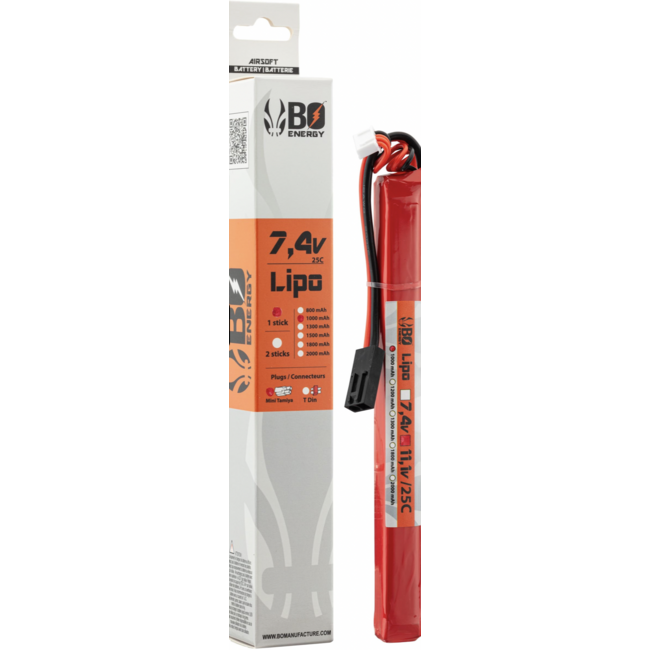 BO Energy 7.4v 1000Mah Stick - Tamiya