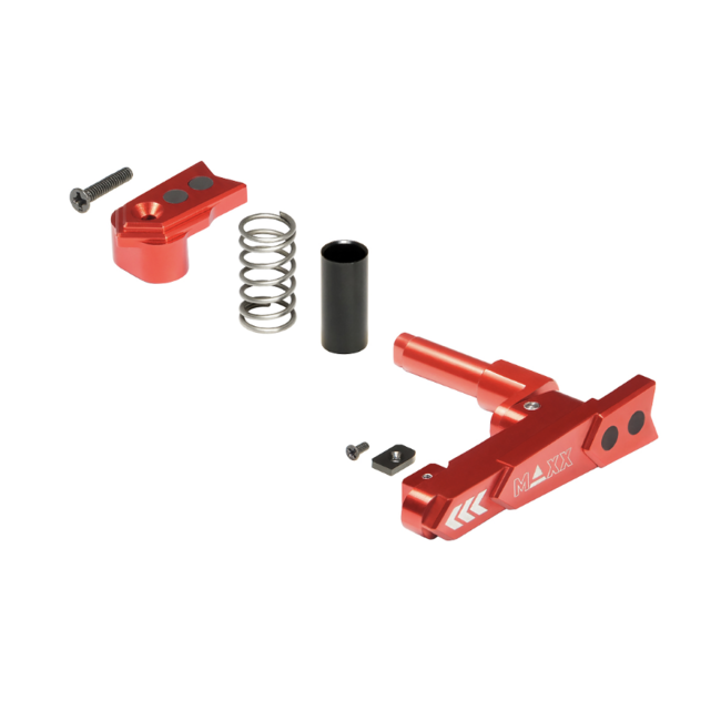 Maxx Model CNC Aluminum Advanced Magazine Release Style A - Red