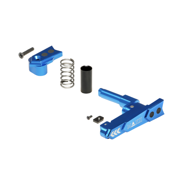 Maxx Model CNC Aluminum Advanced Magazine Release Style A - Blue