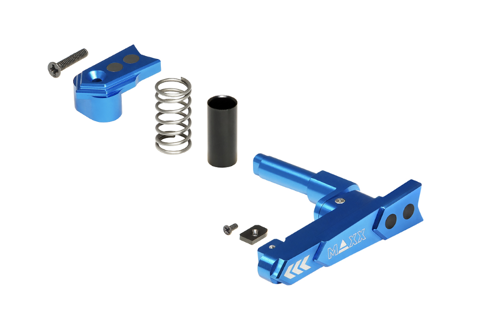 Maxx Model CNC Aluminum Advanced Magazine Release Style A - Blue
