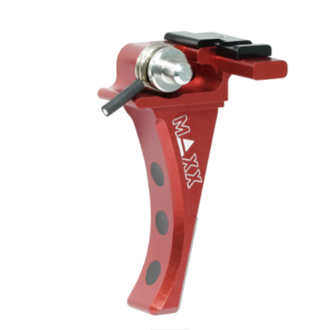 Maxx Model CNC Aluminum Advanced Speed Trigger (Style D) (Red) for EVO-3