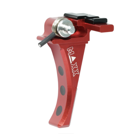 Maxx Model CNC Aluminum Advanced Speed Trigger (Style D) (Red) for EVO-3