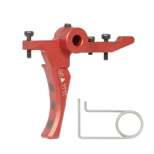 Maxx Model CNC Aluminum Advanced Speed Trigger (Style D) (Red) for MTW