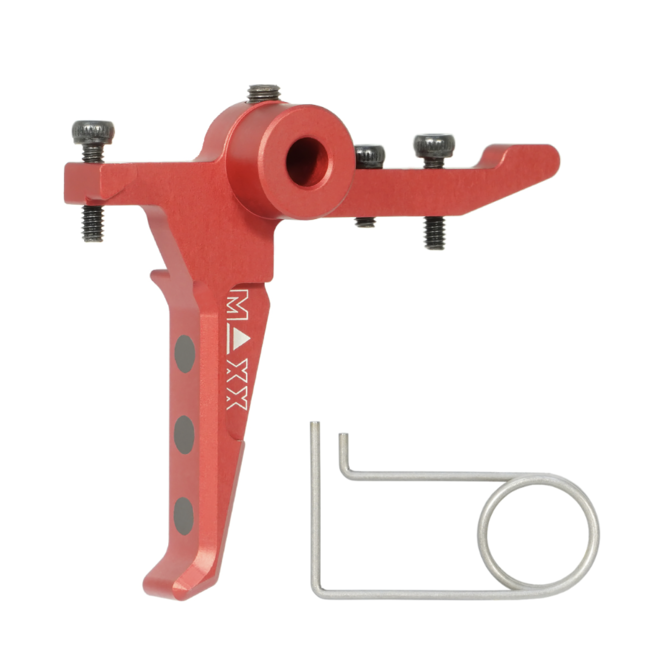 Maxx Model CNC Aluminum Advanced Speed Trigger (Style E) (Red) for MTW