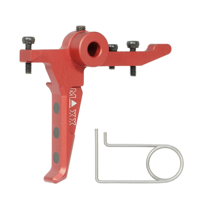 Maxx Model CNC Aluminum Advanced Speed Trigger (Style E) (Red) for MTW