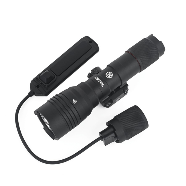 WADSN Led Flashlight 500 Lumens (Strobo) - Black