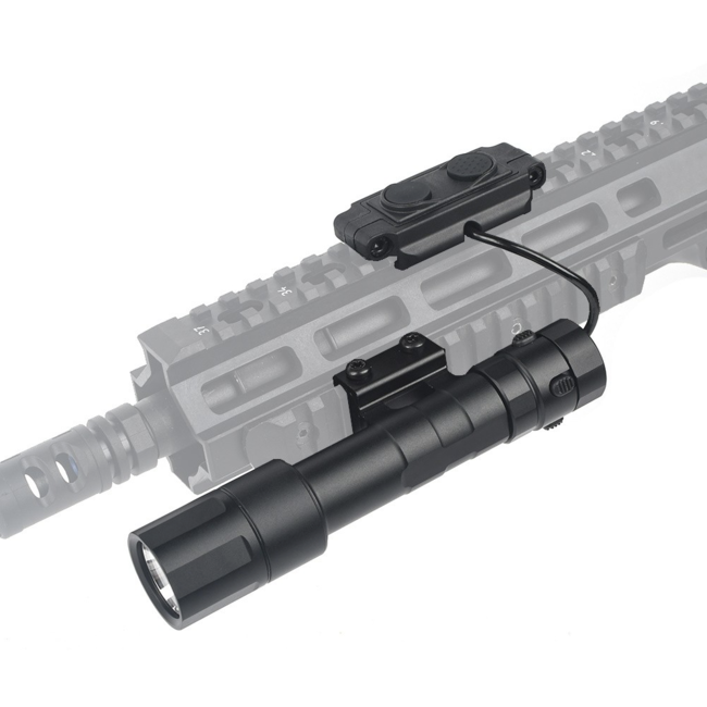 WADSN Tactical Led Flashlight 1300 Lumens - Black