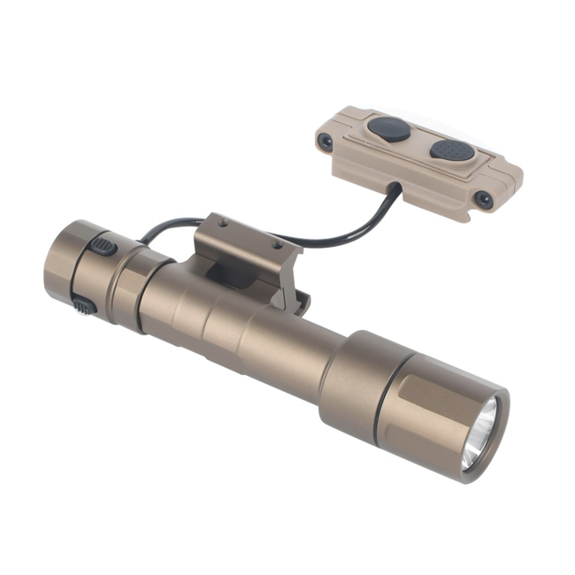 WADSN Tactical Led Flashlight 1300 Lumens - Dark Earth