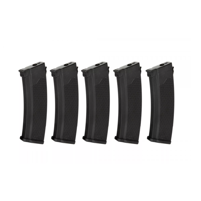 Specna Arms Mid-Cap 175 BB S-Mag J Series Magazine - 5 Pack - Black