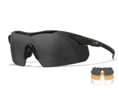 WileyX WX Vapor Comm 2.5 - 3 lens kit - Black Frame