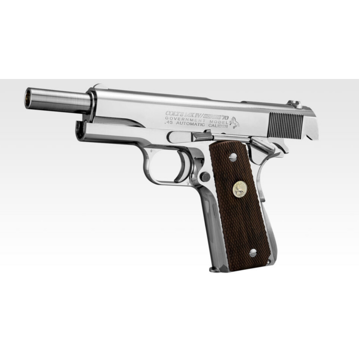 Tokyo Marui Mk IV Series 70 GBB Pistol - Nickel Finish