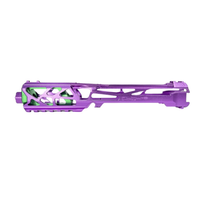 CTM Airsoft AAP-01/C FUKU-2 CNC UPPER - SKELETON - Violet/Green