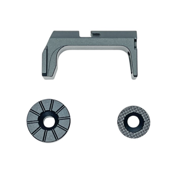 CTM Airsoft FUKU-2 Frame CNC Magazine Release Set - Black