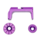 FUKU-2 Frame CNC Magazine Release Set - Violet