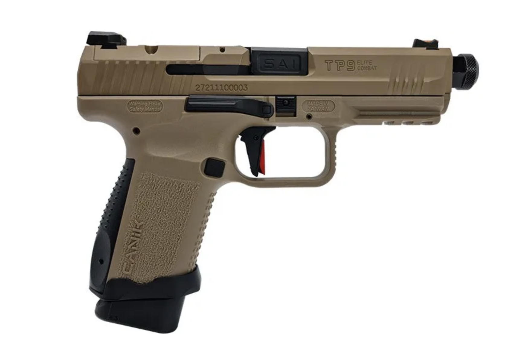 Cybergun SAI Canik TP9 Elite Combat GBB - Tan