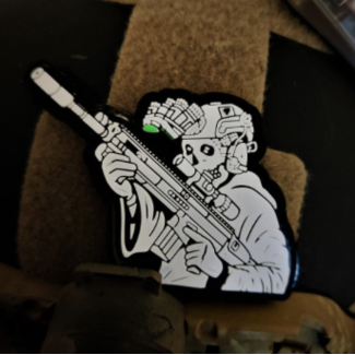 Tactipatch "Nightwalker" PVC patch + sticker