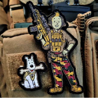 Tactipatch "Operator Tin & K-9" Woven Patch set