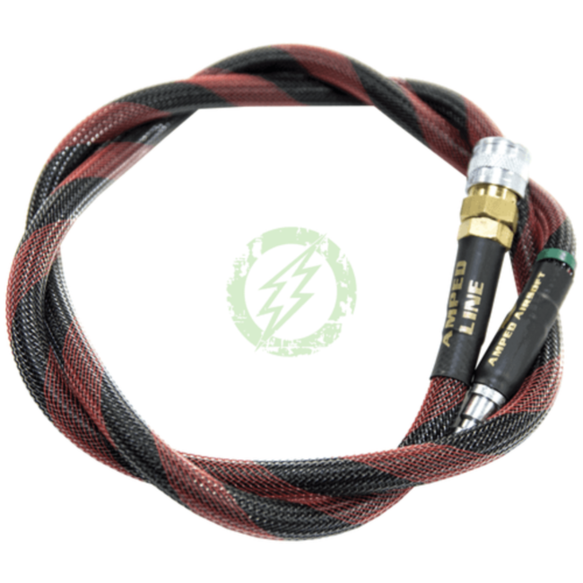 Amped Amped HPA Line - standard weave 42 inch - Black & Red Spiral