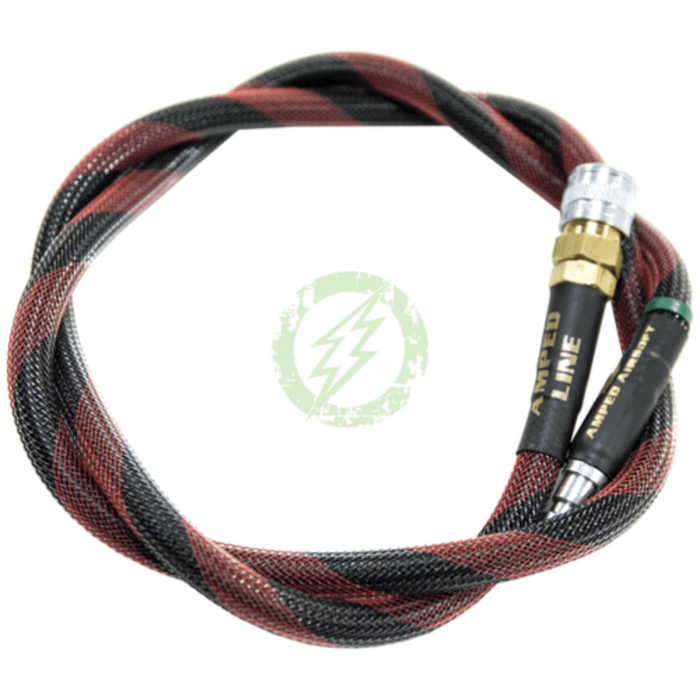 Amped Amped HPA Line - standard weave 42 inch - Black & Red Spiral