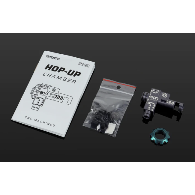 Gate Electronics EON Hop-Up Chamber - Titanium housing + Red rotary dial