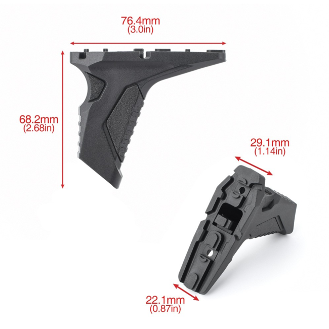 MPF Angled Hand Stop for M-lok / Keymod  - Black