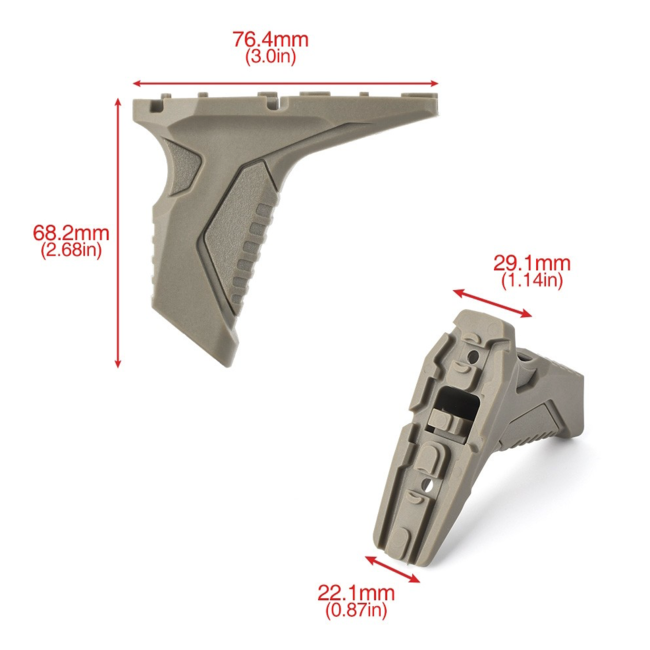 MPF Angled Hand Stop for M-lok / Keymod  - Tan