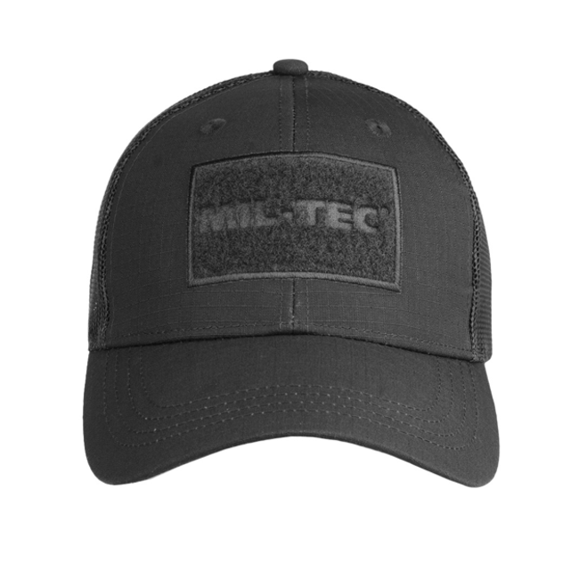 MIL-TEC Trucker Baseball Cap Velcro - Black