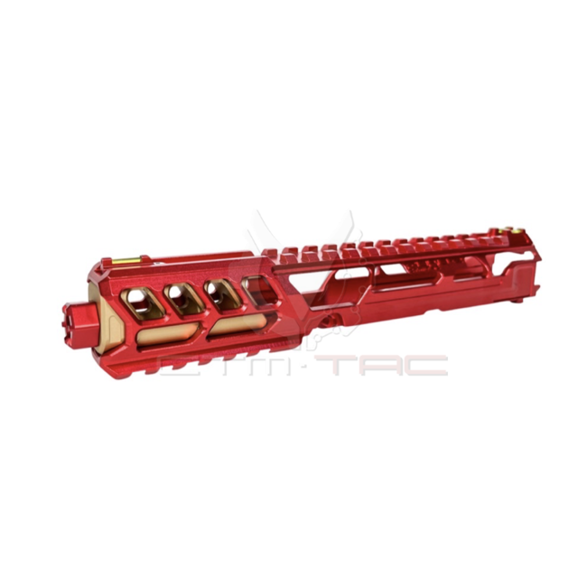 CTM Airsoft AAP-01/C FUKU-2 CNC UPPER SET - Long Cutout Version - Red/Gold