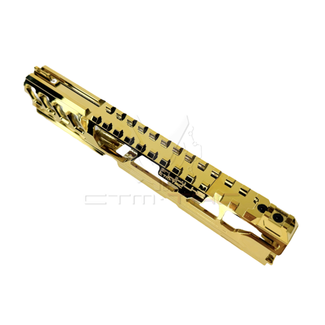 CTM Airsoft AAP-01/C FUKU-2 CNC UPPER SET - Long Cutout Version - Electroplated Gold