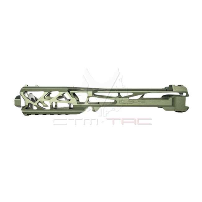 CTM Airsoft AAP-01/C FUKU-2 CNC UPPER - SKELETON - Army Green/Silver