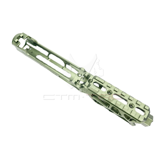 CTM Airsoft AAP-01/C FUKU-2 CNC UPPER - SKELETON - Army Green/Silver