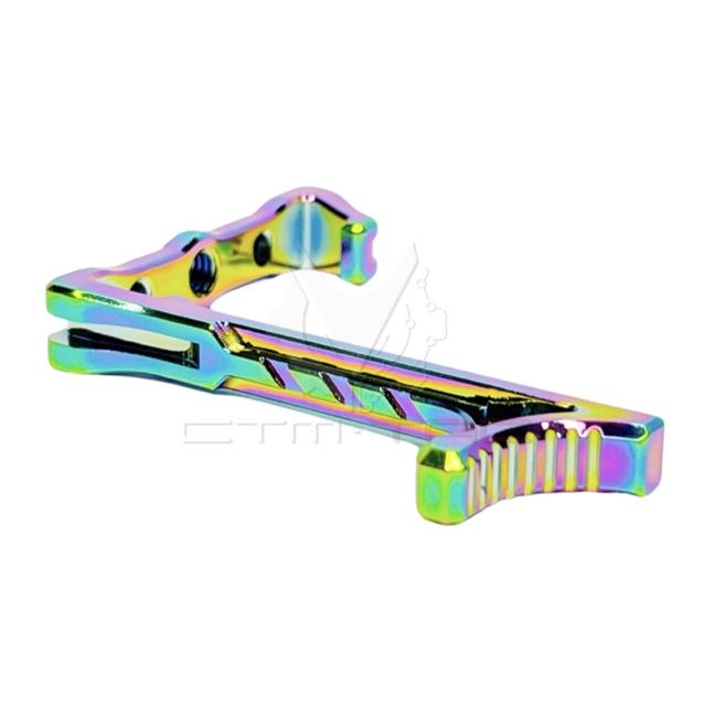CTM Airsoft AAP-01/C CNC REAPER Side Charging Handle - Electroplated Rainbow