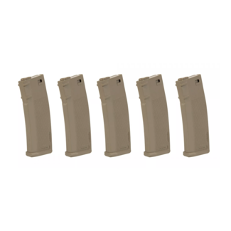 Specna Arms M4/M16 S-Mag Midcap 5-Pack 120rds - Tan