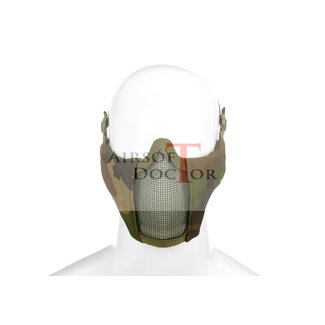 Invader Gear Mk.II Steel Half Face Mask - Woodland