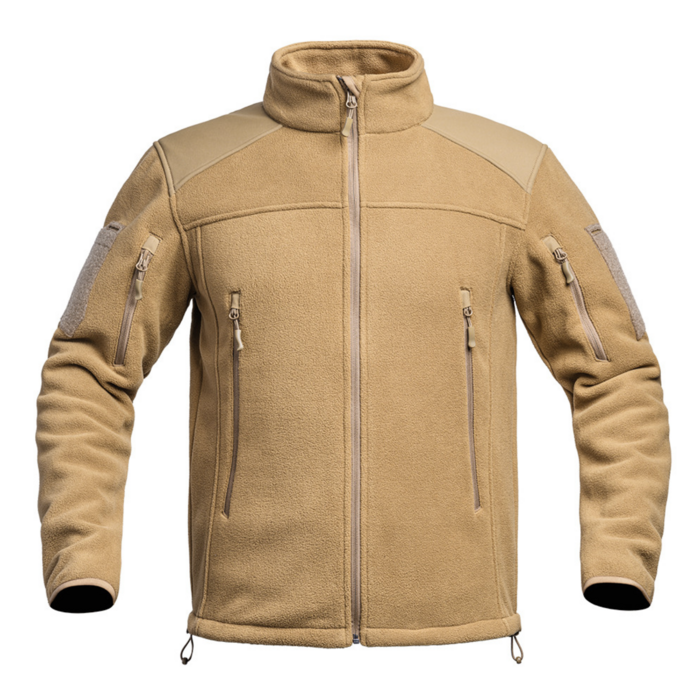 A10-Equipment Polar Fleece jacket FIGHTER - Tan