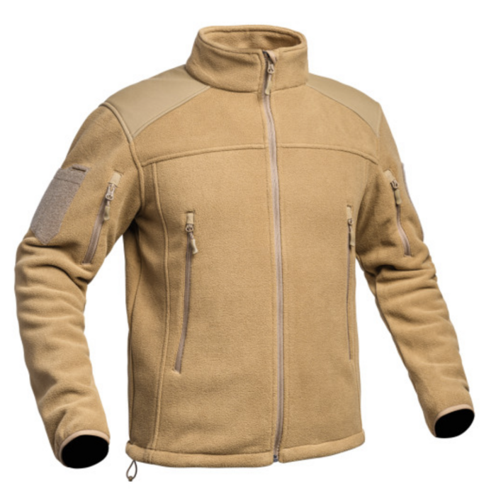 A10-Equipment Polar Fleece jacket FIGHTER - Tan