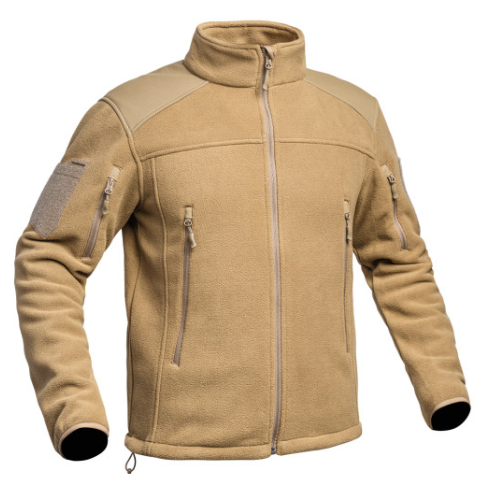 A10-Equipment Polar Fleece jacket FIGHTER - Tan