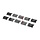 Rubber Rail Covers - Black