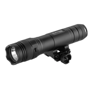 Skywoods Tactical Flashlight - 1250 Lumens with Picatinny Rail Mount - Black
